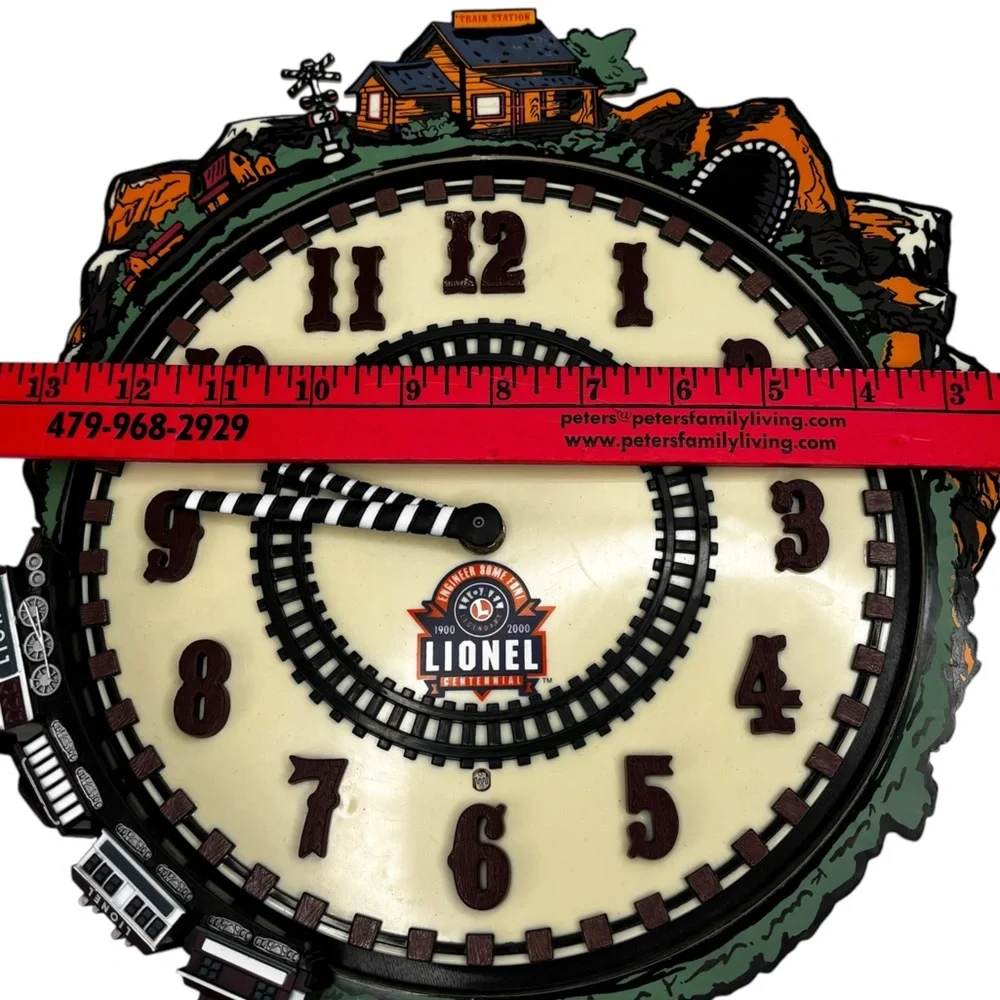 100th Anniversary Lionel Train Animated Wall Clock Train Won’t Go Around Clock